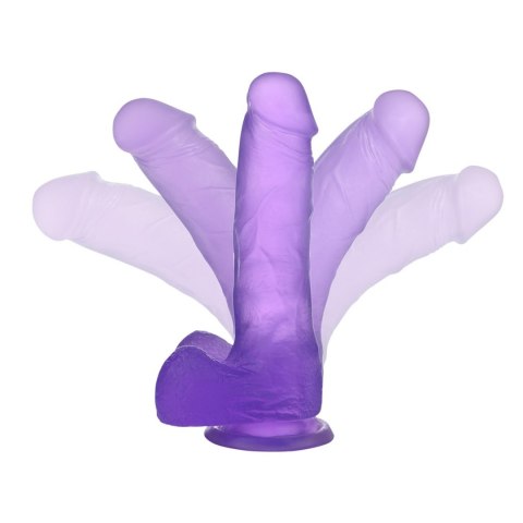 7"" Jelly Studs Crystal Dildo Medium Purple Lovetoy