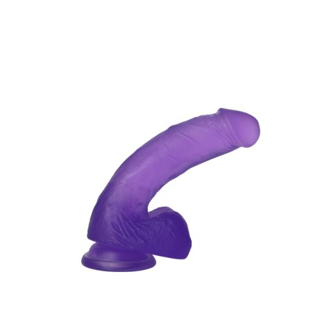 7"" Jelly Studs Crystal Dildo Medium Purple Lovetoy