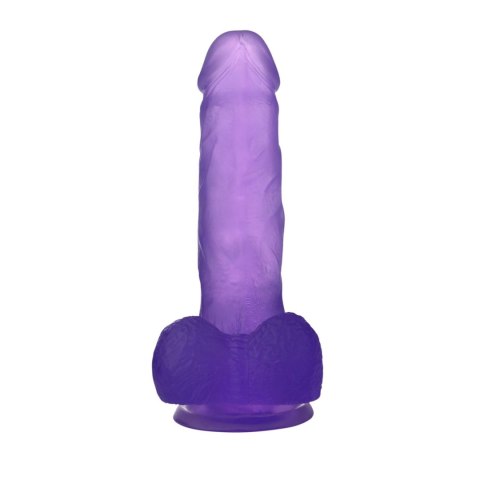 7"" Jelly Studs Crystal Dildo Medium Purple Lovetoy