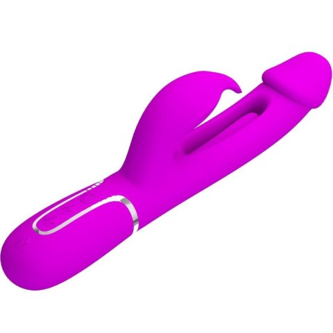 PRETTY LOVE - Kampas Rabbit 3 in 1, multifunction vibrator with tongue violet Pretty Love