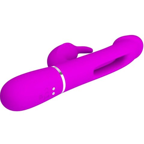 PRETTY LOVE - Kampas Rabbit 3 in 1, multifunction vibrator with tongue violet Pretty Love