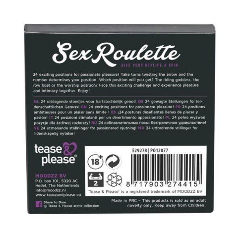 Sex Roulette Kamasutra (NL-DE-EN-FR-ES-IT-PL-RU-SE-NO) Tease & Please