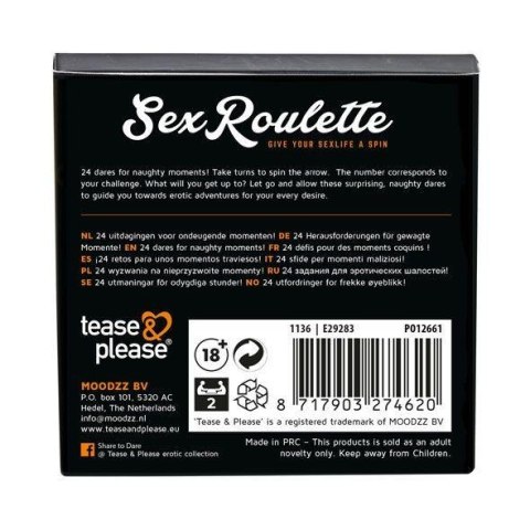 Sex Roulette Naughty Play (NL-DE-EN-FR-ES-IT-PL-RU-SE-NO) Tease & Please