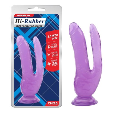 8.0 Inch Dildo-Purple HI-Rubber