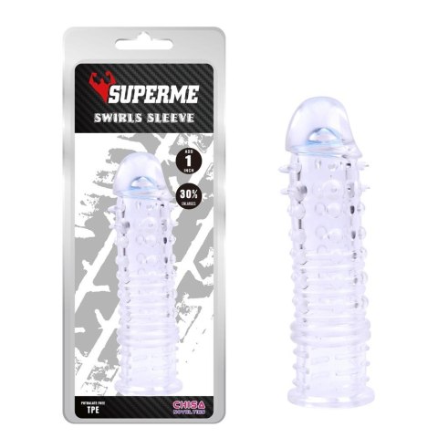 Swirls Sleeve-Clear Super Me