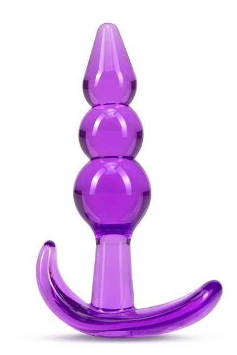 B YOURS TRIPLE BEAD ANAL PLUG PURPLE Blush