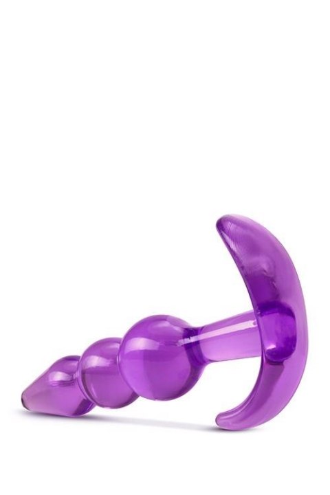 B YOURS TRIPLE BEAD ANAL PLUG PURPLE Blush