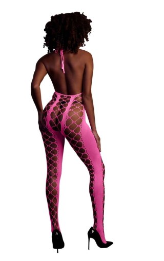 Bodystocking with Halterneck - Pink - XS/XL Ouch!