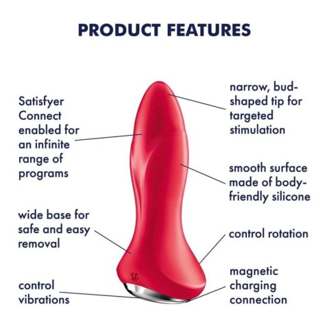 Plug-Rotator Plug 1 Connect App (Red) Satisfyer