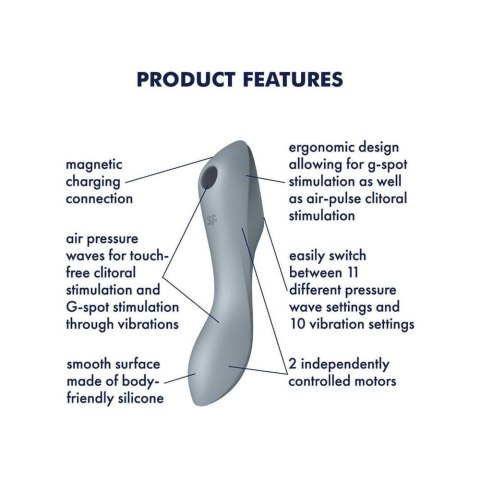 Vibrator - Curvy Trinity 3 (Blue Grey) Satisfyer