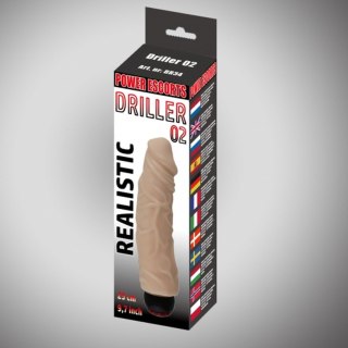 Driller 02 flesh 25 cm realistic vibrating Power Escorts