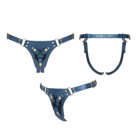 HARNESS SIMILI GENEROUS - ONE SIZE - BLEU Strap-on-me