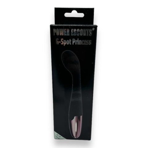 Power Escorts - Black - G Spot Princess Black - 18 Cm / 7 Inch Silicone G Spot Vibrator Power Escorts