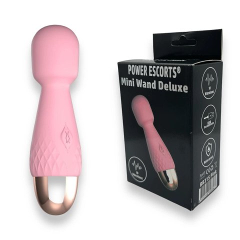 Power Escorts - Mini Wand De Luxe Pink - 11,6 Cm / 4.5 Inch Silicone Wand Massager Power Escorts