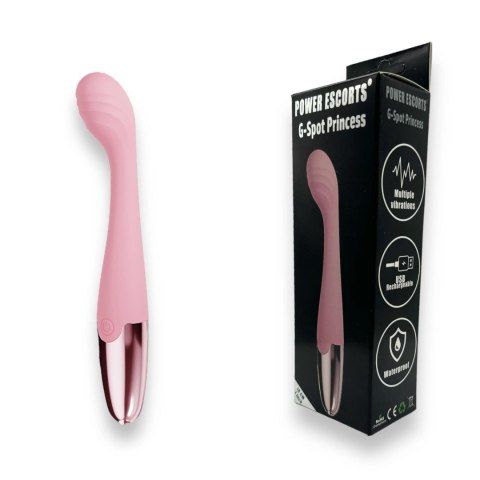 Power Escorts - Pink - G Spot Princess - 18 Cm / 7 Inch Silicone G Spot Vibrator Power Escorts