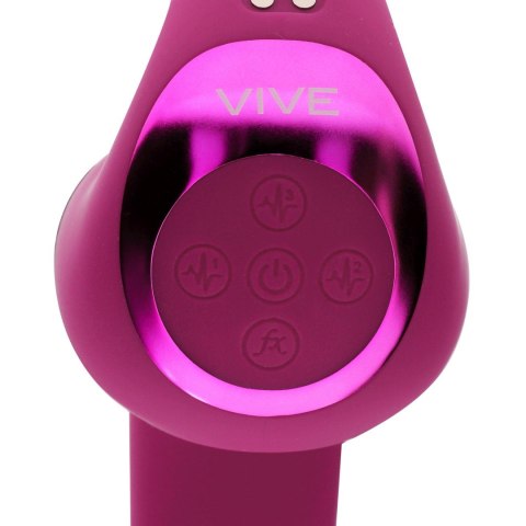 Riko - Rechargeable Triple Action Thumper with Advanced Finger Motion & Pulse Wave Stimulator - Pink Vive