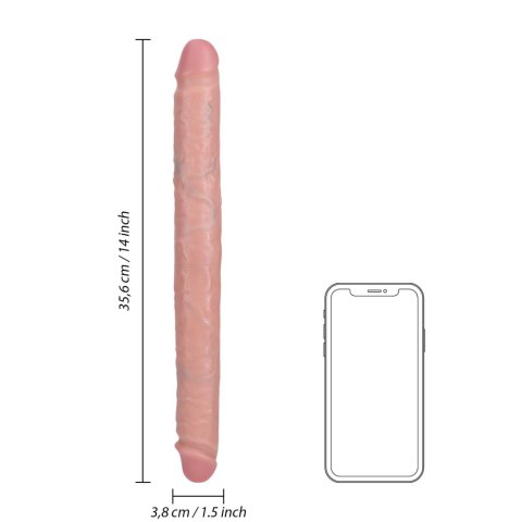 Slim Double Ended Dong 14"" RealRock