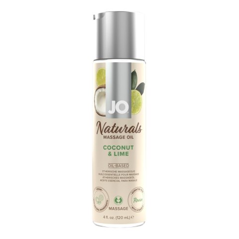 System JO - Naturals Massage Oil Coconut & Lime 120 ml JO