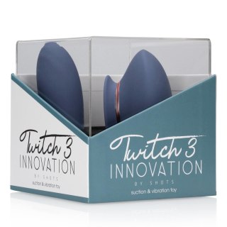 Twitch 3 - Rechargeable Vibrator & Suction - Silicone - 10 Speed - Blue/Grey Innovation