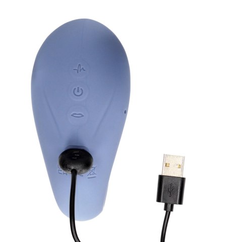 Twitch 3 - Rechargeable Vibrator & Suction - Silicone - 10 Speed - Blue/Grey Innovation