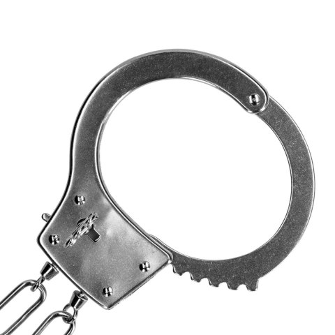 Metal Hand Cuffs - Silver SHOTS