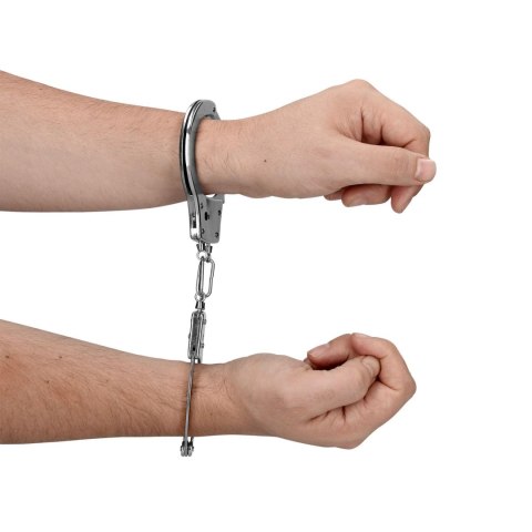 Metal Hand Cuffs - Silver SHOTS