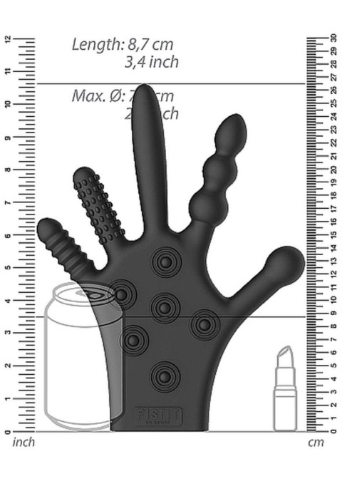 Silicone Stimulation Glove - Black Fist It