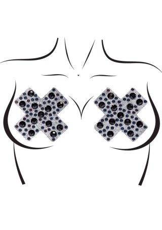 X Factor Nipple jewels sticker Black Leg Avenue