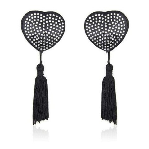 Heart shine nipples tassels (argento) Toyz4lovers