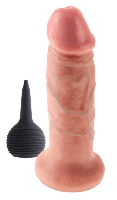 KC 7" Squirting Cock Light King Cock