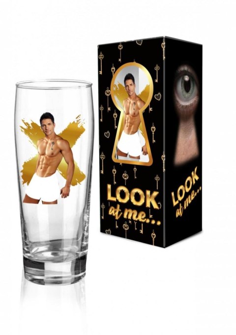 LOOK AT ME - Szklanka do piwa 500 ml - Mężczyźni BGtech