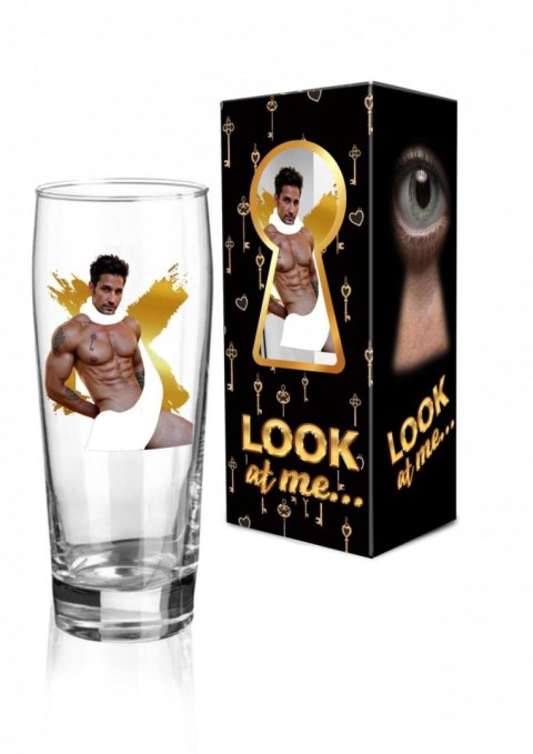 LOOK AT ME - Szklanka do piwa 500 ml - Mężczyźni BGtech