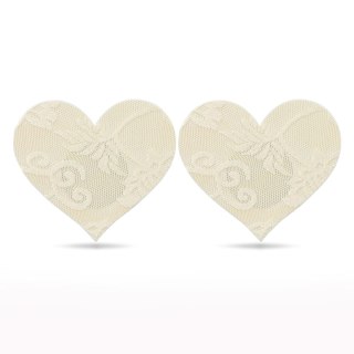 Lace Heart and Flower Nipple Pasties (2 Pack) Lovetoy