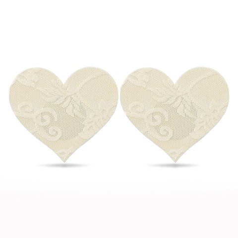 Lace Heart and Flower Nipple Pasties (2 Pack) Lovetoy