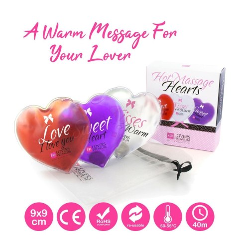 LoversPremium - Hot Massage Hearts (3 pcs) LoversPremium