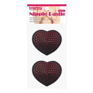 Reusable Red Diamond Heart Nipple Pasties Lovetoy