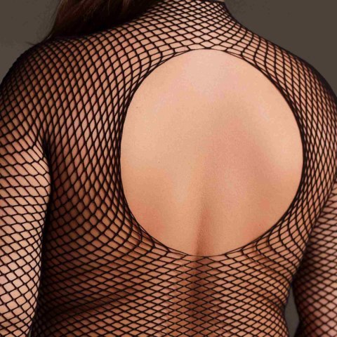 Body with fishnet structure and turtle neck. Le Désir