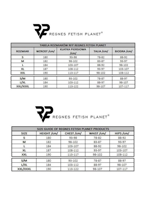 Męskie stringi z wetlooka z dekoracyjną taśmą z przodu XL Regnes Fetish Planet