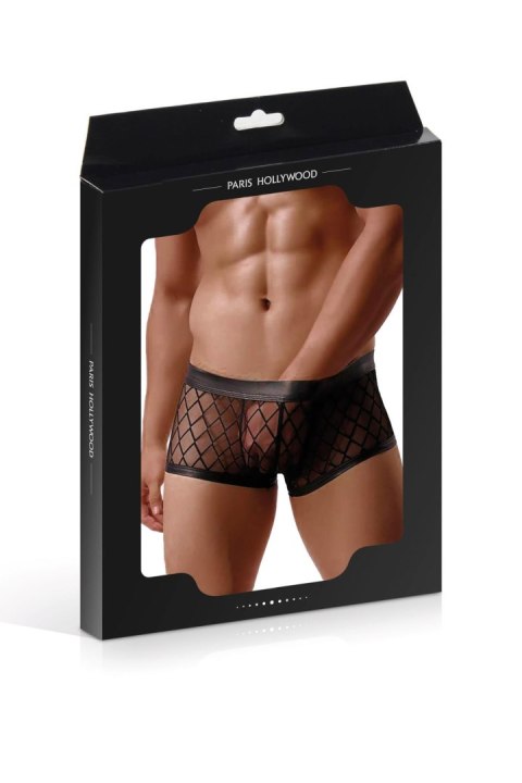 MEN'S BOXERS MP056 BLACK (Size: S) Paris Hollywood