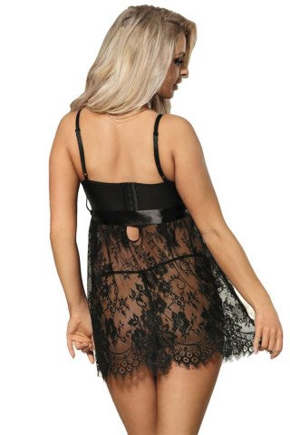 NIGHTIE+STG+BELT BLACK TU (Size: TU) Paris Hollywood