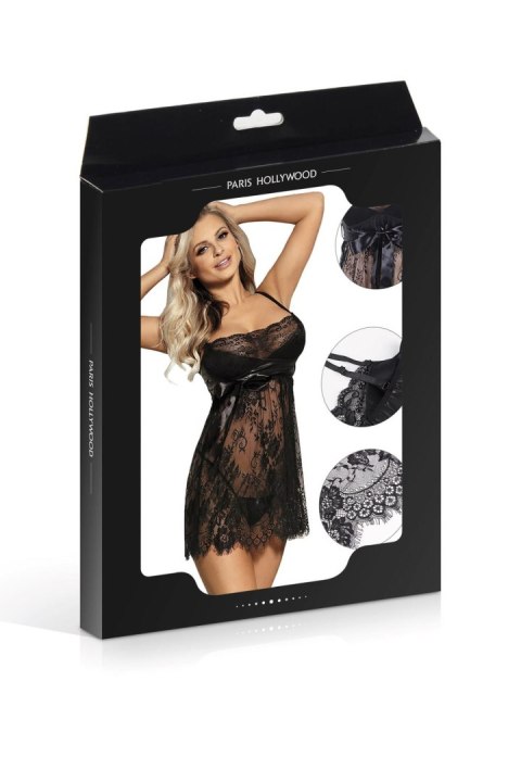 NIGHTIE+STG+BELT BLACK TU (Size: TU) Paris Hollywood