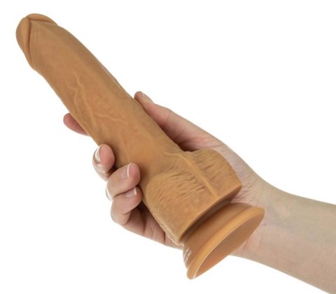 9" Thrusting Dong RC Caramel Naked Addiction