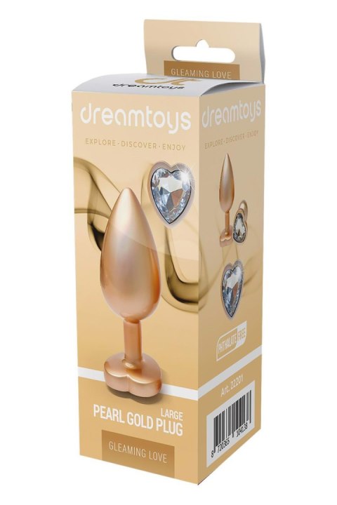 GLEAMING LOVE MATTE GOLD PLUG LARGE Dream Toys