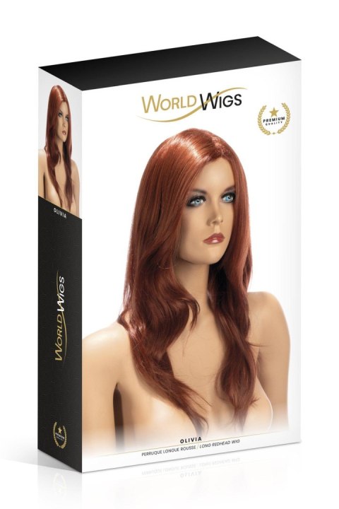 PERRUQUE OLIVIA LONGUE ROUSSE WORLD WIGS