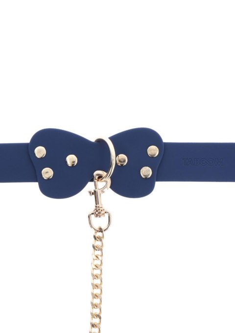 Silicone Collar and Leash Blue Taboom