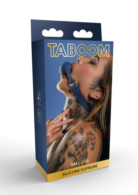 Silicone Mouth Gag Blue Taboom