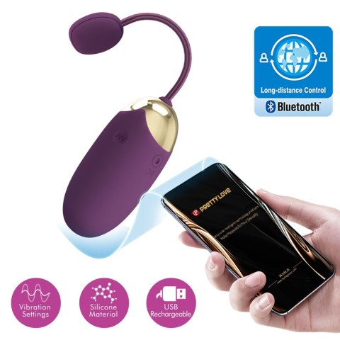 PRETTY LOVE - Abner, Mobile APP Long-distance Control 12 vibration functions Pretty Love