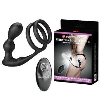 PRETTY LOVE - VIBRATION PENIS SLEEVE VI, vibrating anal stimulation Pretty Love