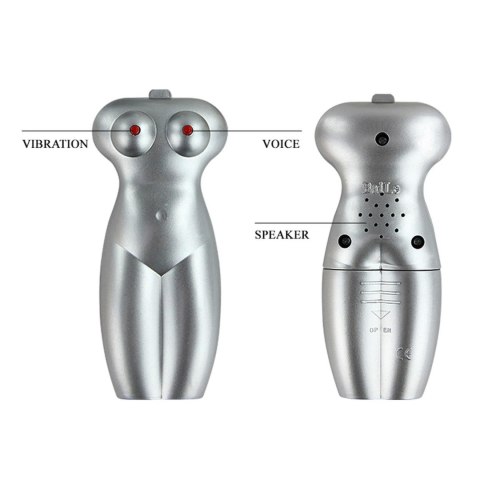 BAILE - TEMPTATION PASSSION LADY,Vibration Sex talk Double holes, 3 AAA batteries Baile