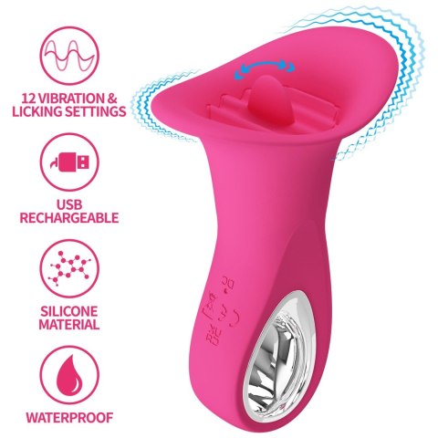 PRETTY LOVE - Clyde, 12 vibration functions 12 licking settings Pretty Love